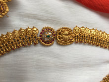 Kaasula haaram with side peacock pendants LH79
