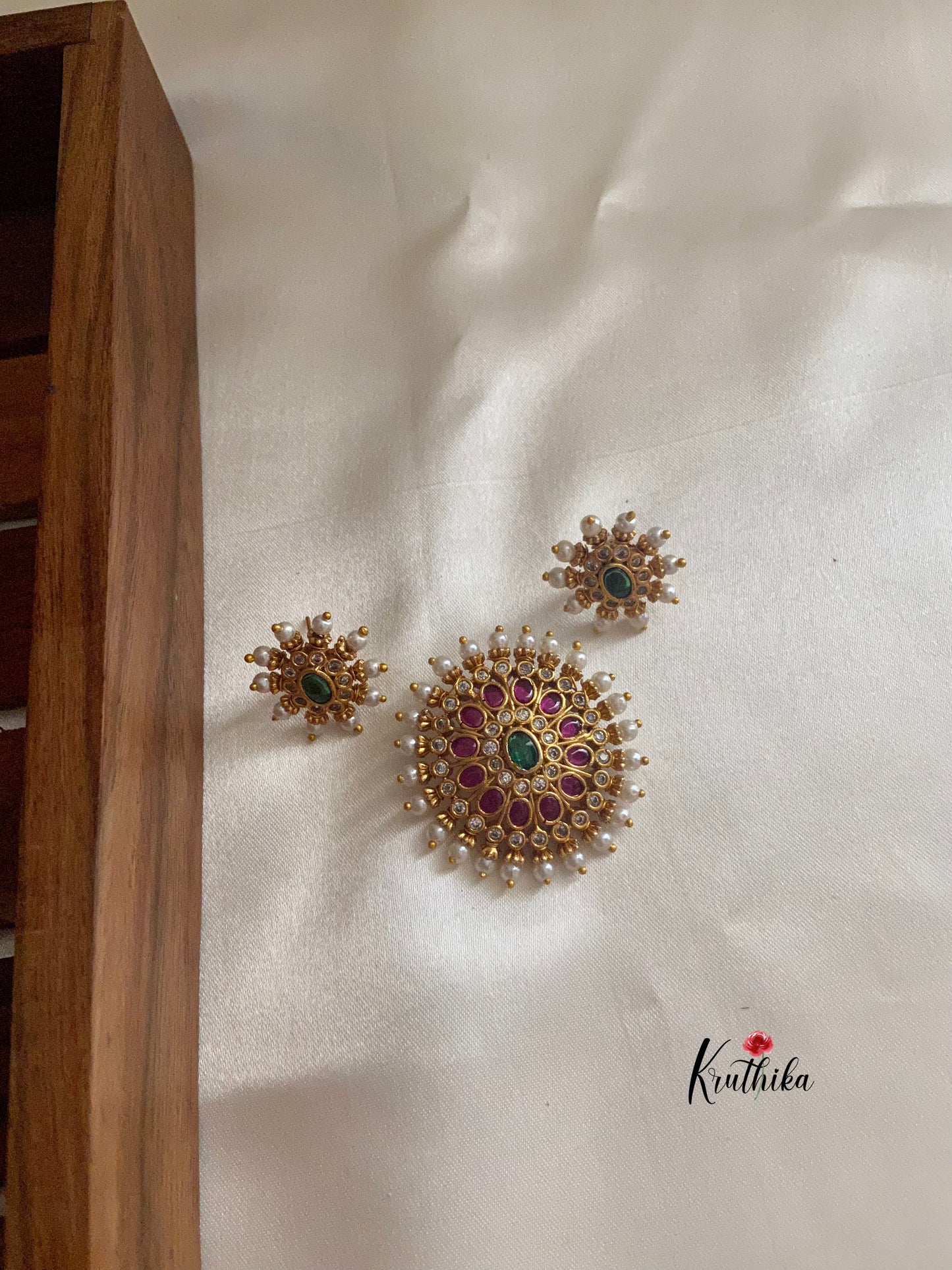 AD pearl pendant set PS11