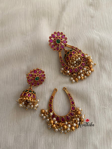 Kemp Guttapoosalu two-in-one earrings E151