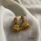 Antique finish emerald Jhumkas E178