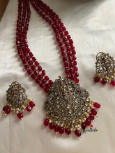 Ruby beads Balaji victorian haaram LH370