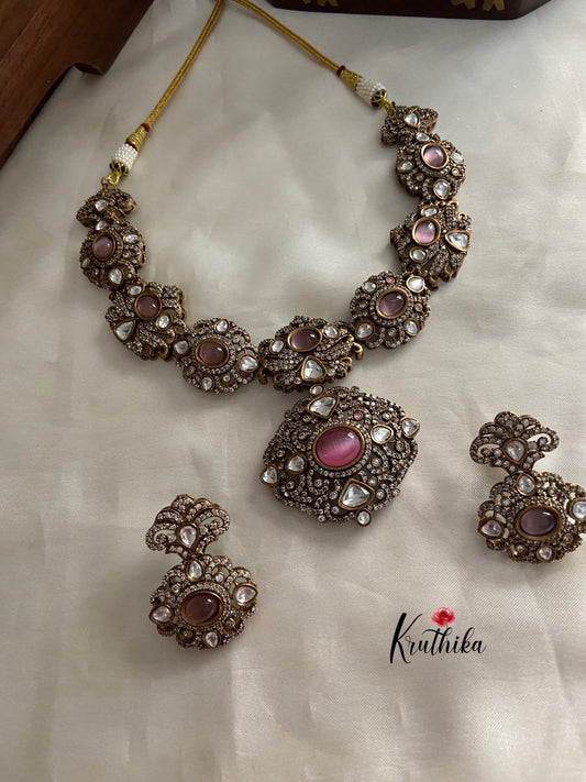 Victorian CZ necklace (colors available) NC801