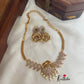 CZ Mango peacock choker with jhumkas NC720