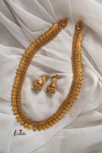 Kaasu haaram with side peacock kemp pendants LH190
